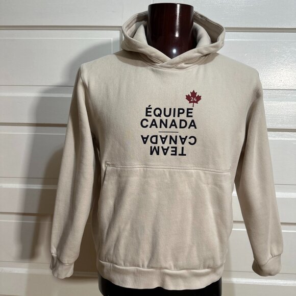 Lululemon Team Canada Steady State Hoodie Size M Paris Olympics 2024 Beige $148 - Picture 1 of 5